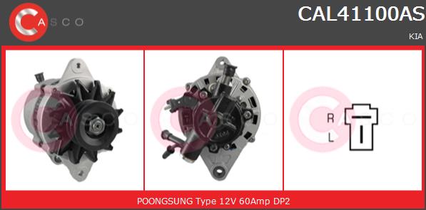 Alternator CASCO CAL41100AS
