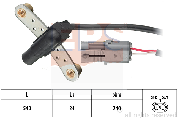Czujnik położenia wału EPS 1.953.020