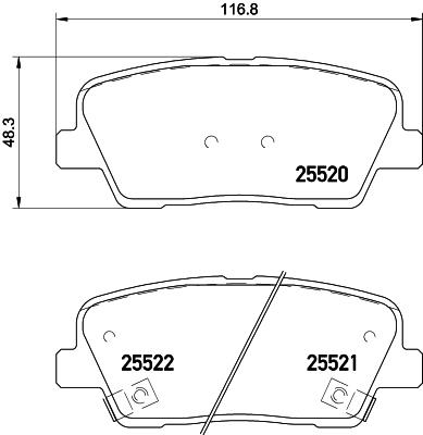 Klocki hamulcowe BREMBO P 30 081