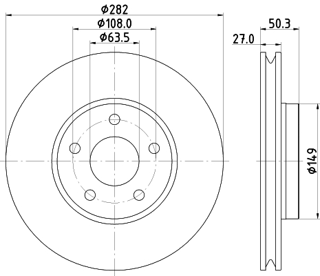 Tarcza hamulcowa HELLA 8DD 355 132-021