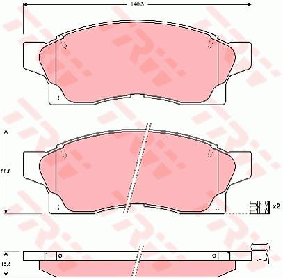 Klocki hamulcowe TRW GDB877