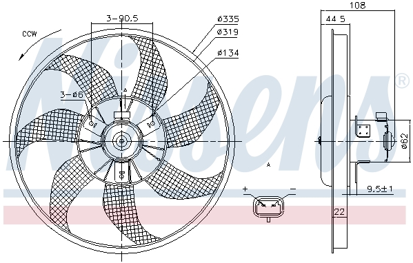 Wentylator NISSENS 85781