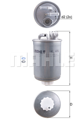 Filtr paliwa KNECHT KL 476D