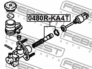 Zestaw naprawczy pompy sprzęgła FEBEST 0480R-KA4T