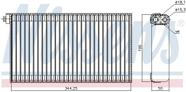 Parownik klimatyzacji NISSENS 92310