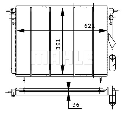 Chłodnica MAHLE CR 452 000S