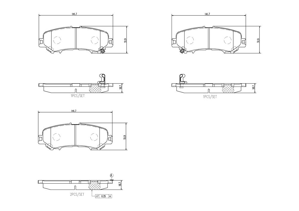 Klocki hamulcowe BREMBO P 56 132