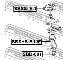 Osłona  miecha powietrznego FEBEST SBSHB-B10F