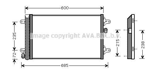 Skraplacz klimatyzacji AVA QUALITY COOLING VNA5183D