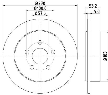 Tarcza hamulcowa HELLA 8DD 355 107-921