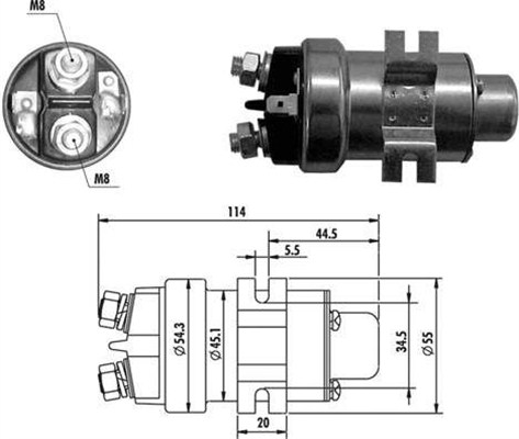 Elektromagnes rozrusznika MAGNETI MARELLI 940113050019