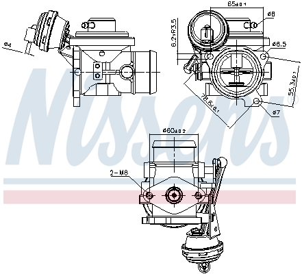 Zawór EGR NISSENS 98302