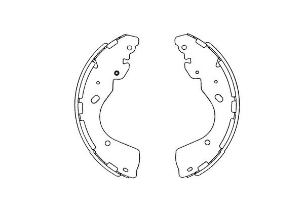 Zestaw szczęk hamulcowych KAVO PARTS KBS-7402