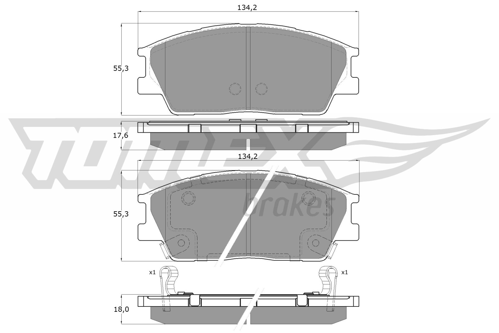 Klocki hamulcowe TOMEX BRAKES TX 60-01