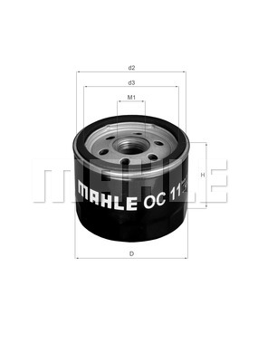 Filtr oleju MAHLE OC 11