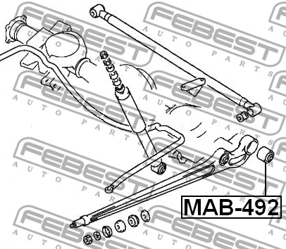 Tuleja wahacza FEBEST MAB-492