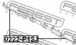 Drążek kierowniczy FEBEST 0222-P12J