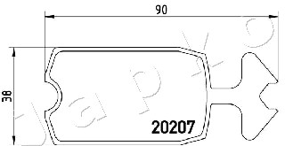Klocki hamulcowe JAPKO 500648
