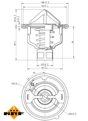 Termostat NRF 725142