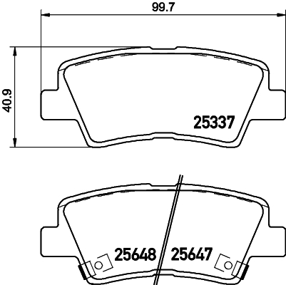 Klocki hamulcowe HELLA 8DB 355 020-371