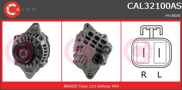 Alternator CASCO CAL32100AS