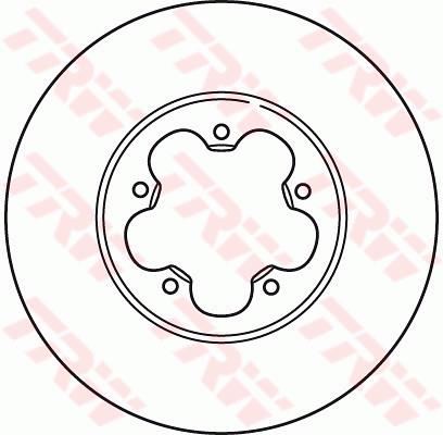 Tarcza hamulcowa TRW DF2389S