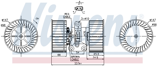 Silnik elektryczny dmuchawy NISSENS 87114