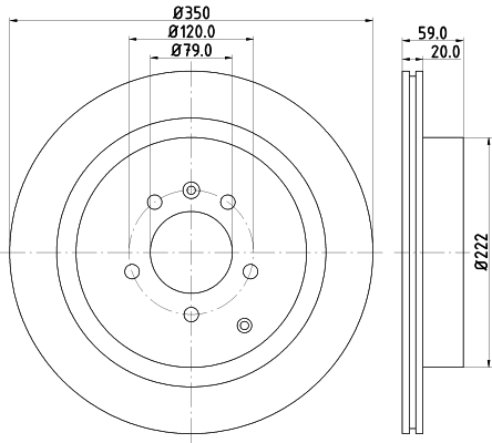 Tarcza hamulcowa HELLA 8DD 355 118-781