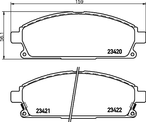 Klocki hamulcowe HELLA PAGID 8DB 355 009-661