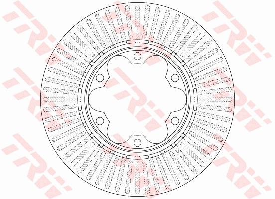 Tarcza hamulcowa TRW DF6481