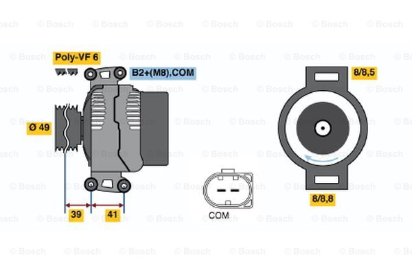 Alternator BOSCH 0 986 046 270