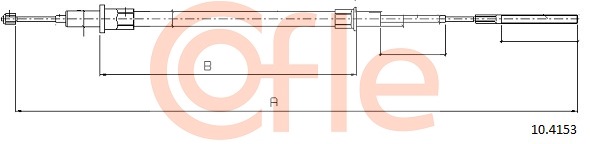 Linka hamulca ręcznego COFLE 92.10.4153