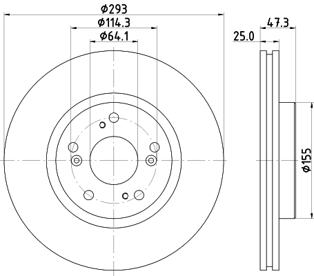 Tarcza hamulcowa HELLA 8DD 355 119-571