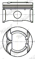 Tłok NÜRAL 87-435307-00