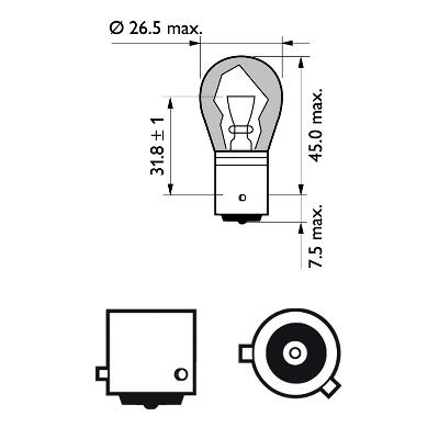 Żarówka kierunkowskazu PHILIPS 12496NACP