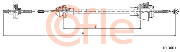 Cięgno sterowania sprzęgłem COFLE 92.10.3601
