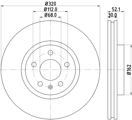 Tarcza hamulcowa HELLA PAGID 8DD 355 129-231