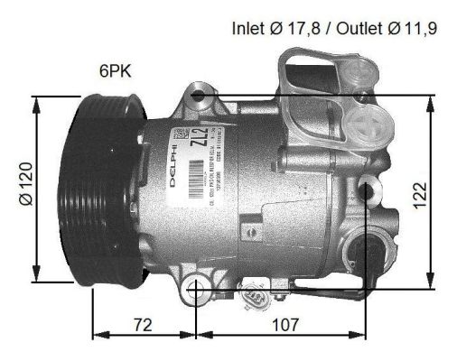 Kompresor klimatyzacji NRF 32782