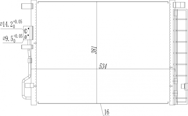Skraplacz klimatyzacji HART 645 270