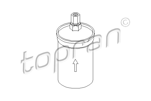 Filtr paliwa TOPRAN 104 134