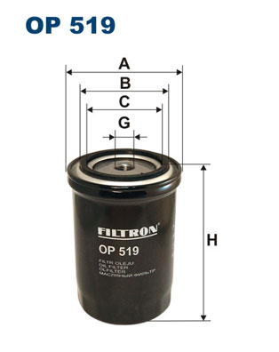 Filtr oleju FILTRON OP519