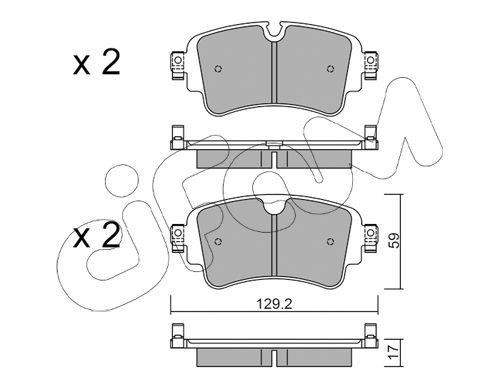 Klocki hamulcowe CIFAM 822-1129-0