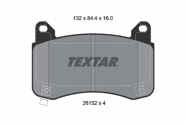 Klocki hamulcowe TEXTAR 2615201