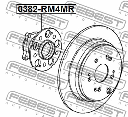 Piasta koła FEBEST 0382-RM4MR