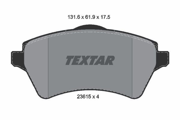 Klocki hamulcowe TEXTAR 2361501