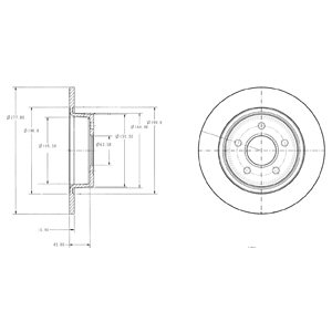 Tarcza hamulcowa DELPHI BG3873