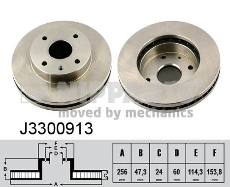 Tarcza hamulcowa NIPPARTS J3300913