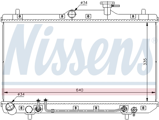 Chłodnica NISSENS 67023