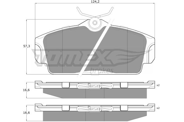 Klocki hamulcowe TOMEX BRAKES TX 12-92