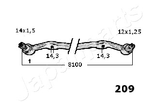 Drążek kierowniczy JAPANPARTS CR-209